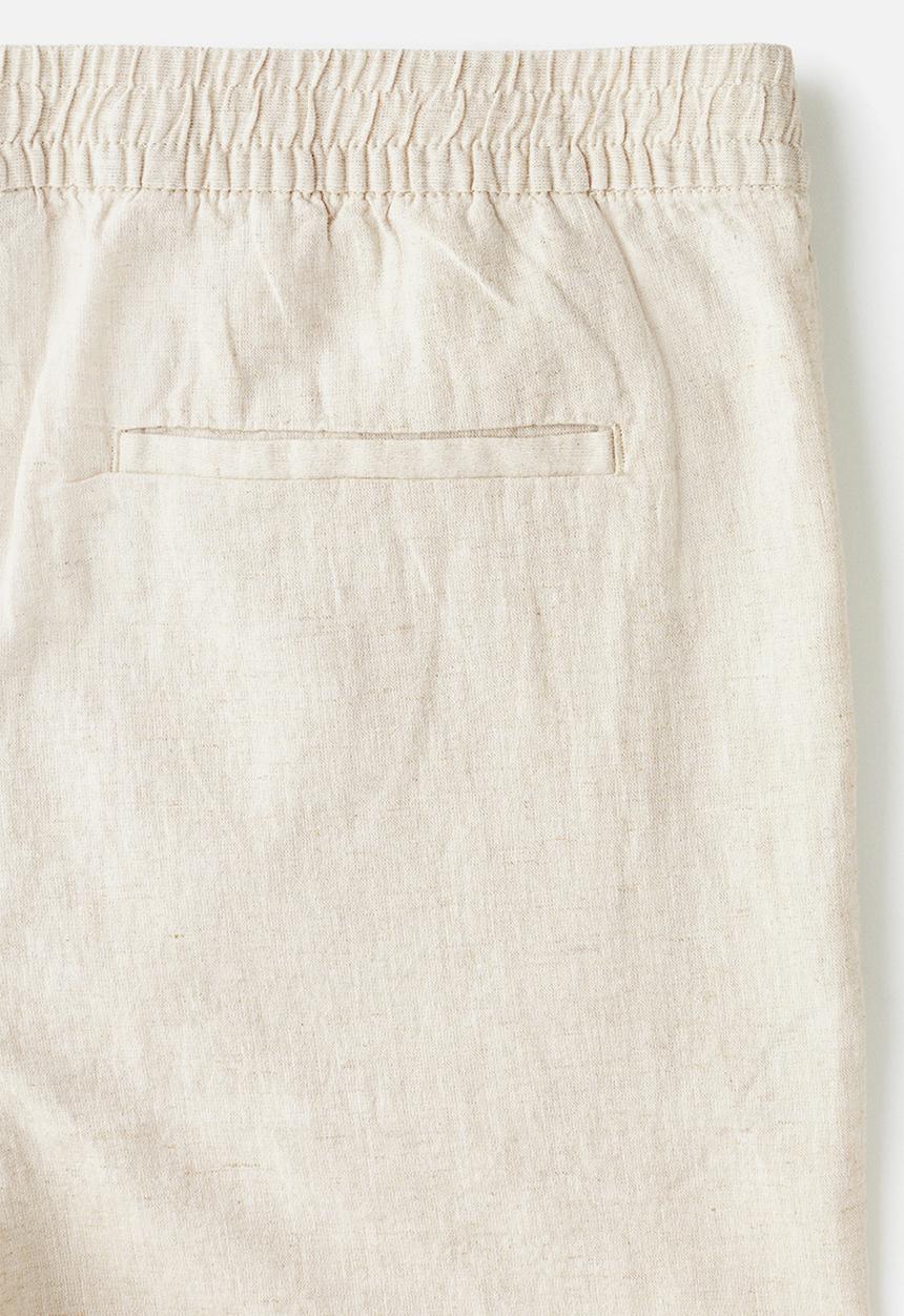 H&M - Regular fit linen-blend shorts - beige