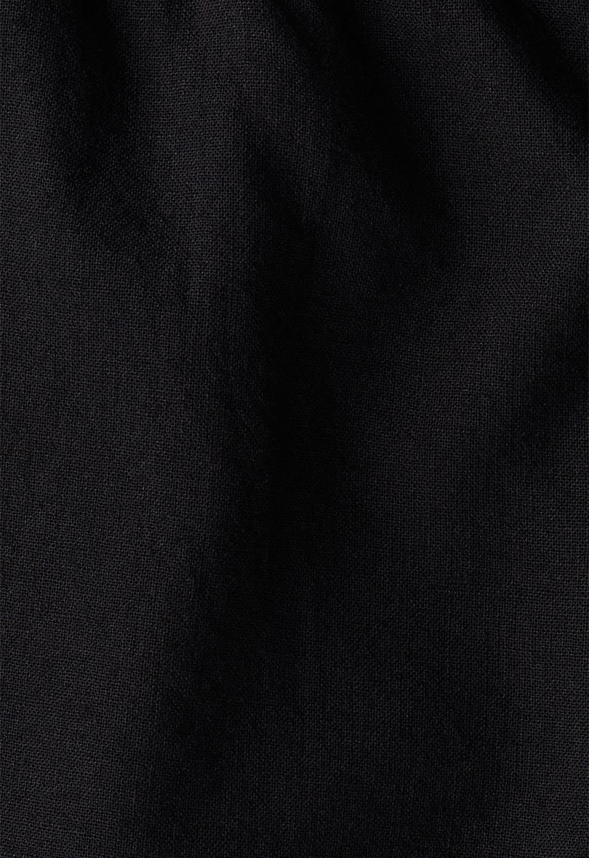 H&M - Regular fit linen-blend shorts - black