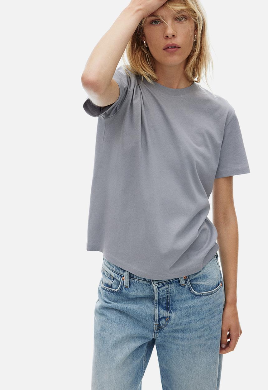 H&M - Cotton T-shirt - grey