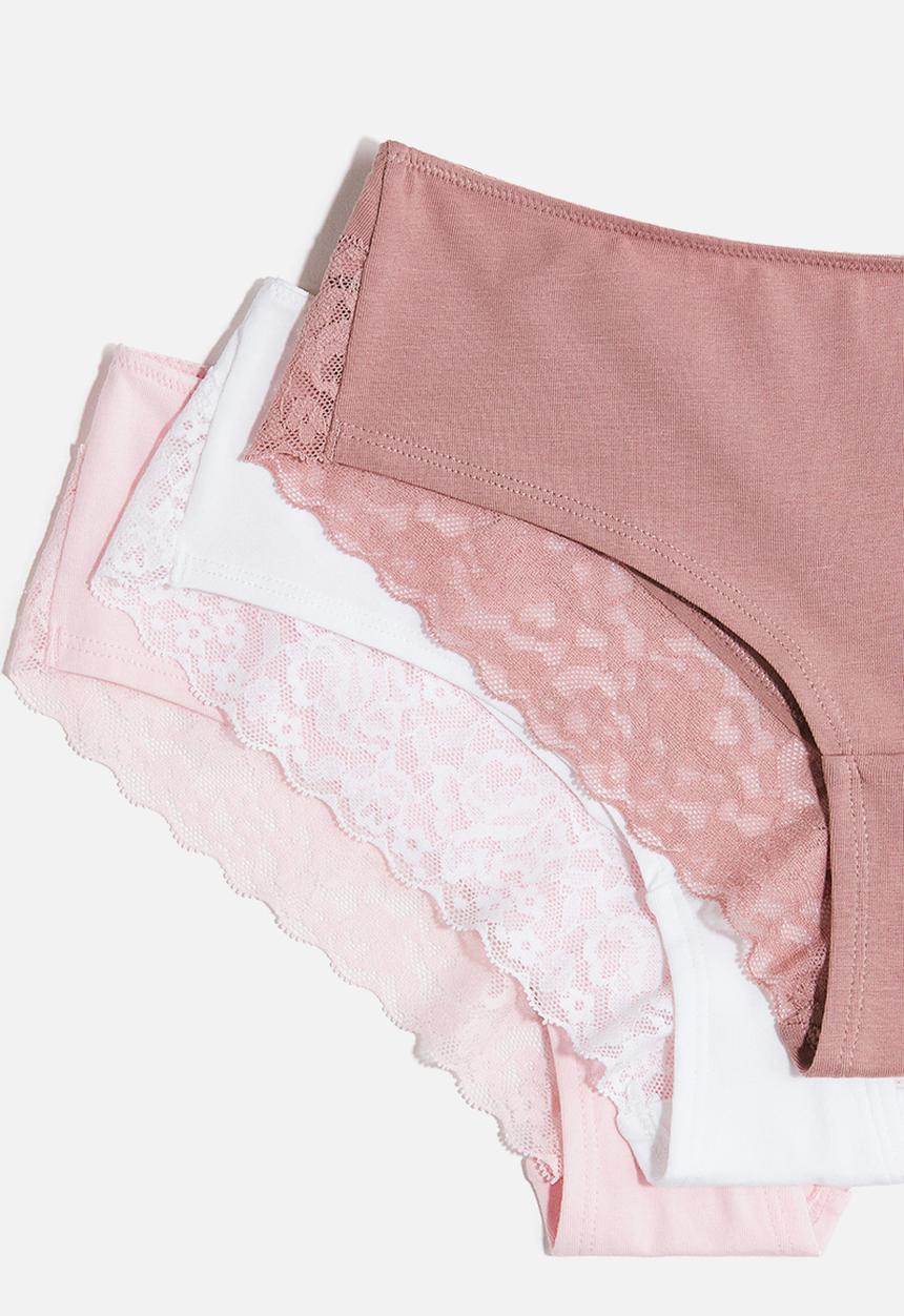 H&M - 5-Pack hipster briefs - pink/white/black