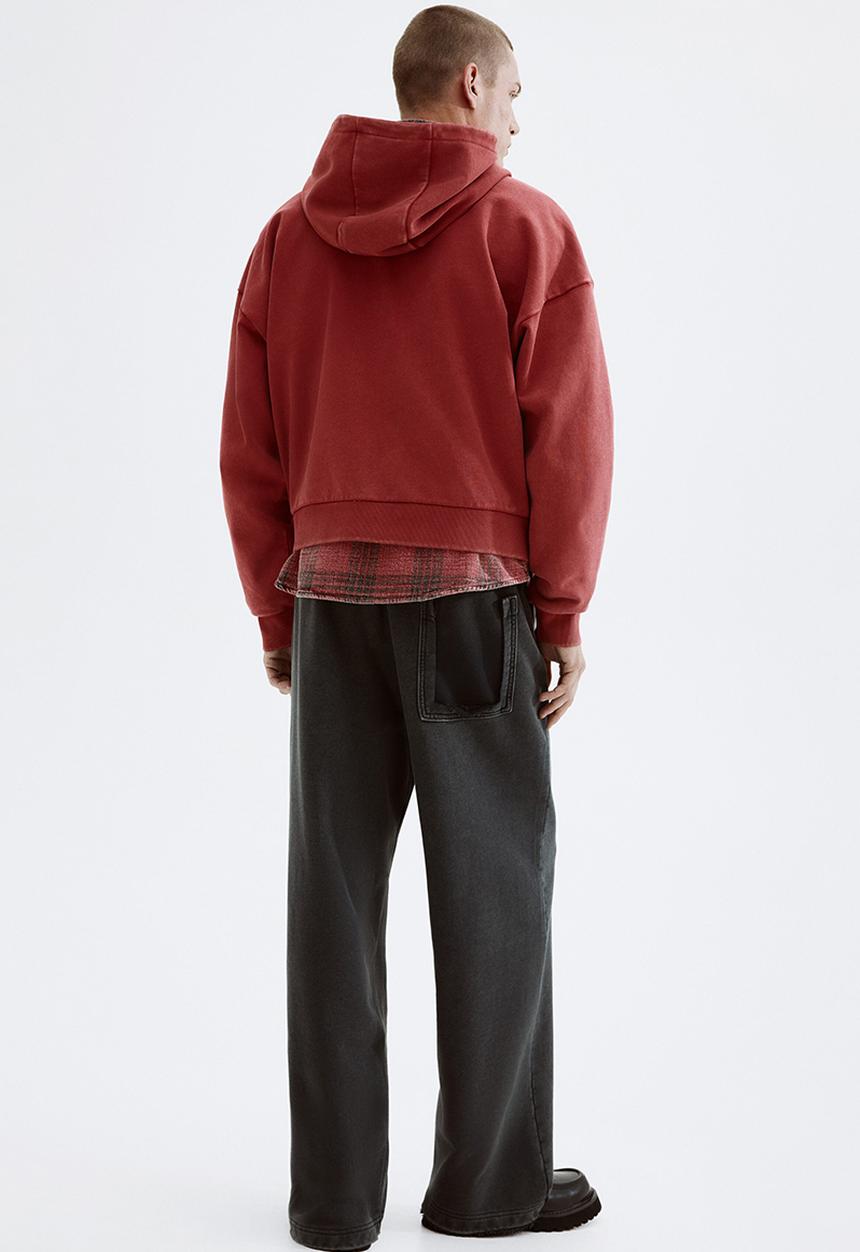 H&M - Relaxed fit washed sweatpants - dark grey