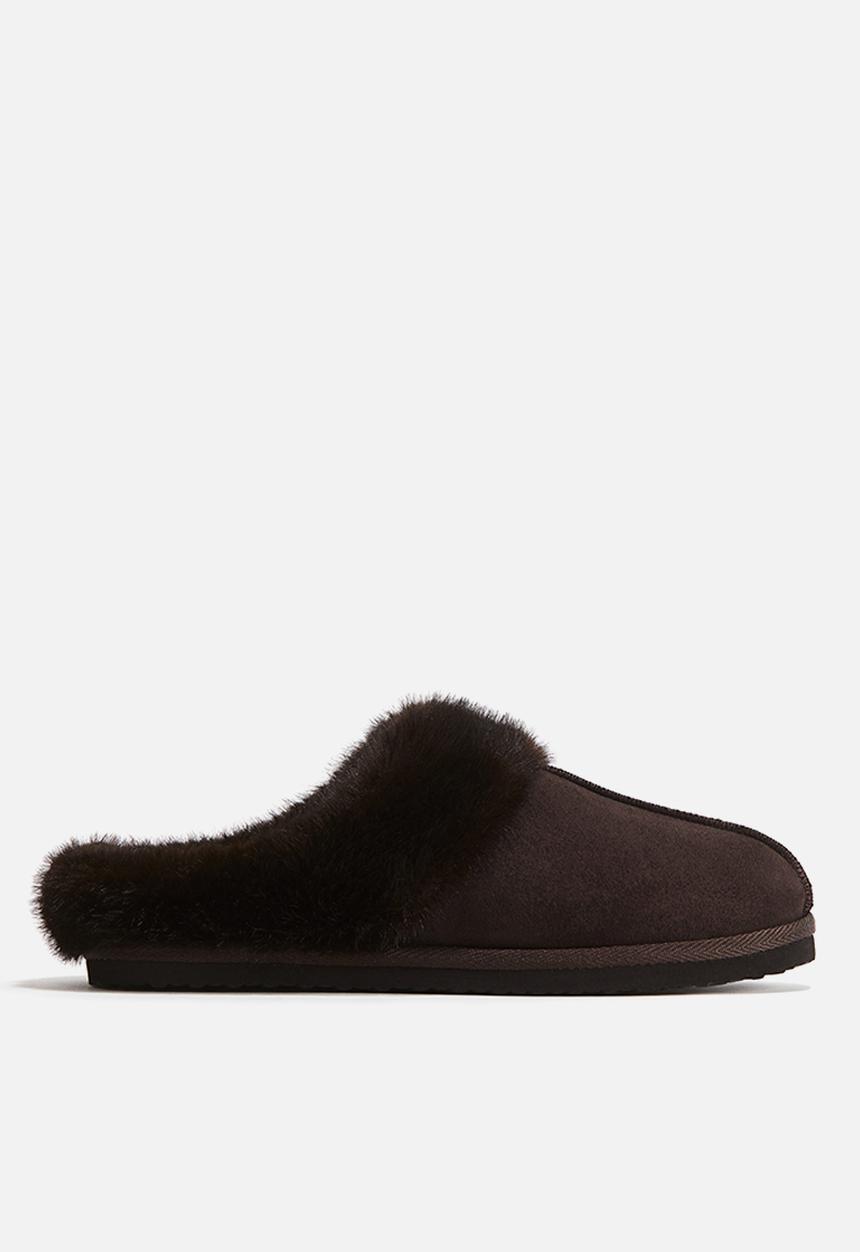 H&M - Warm-lined slippers - dark brown