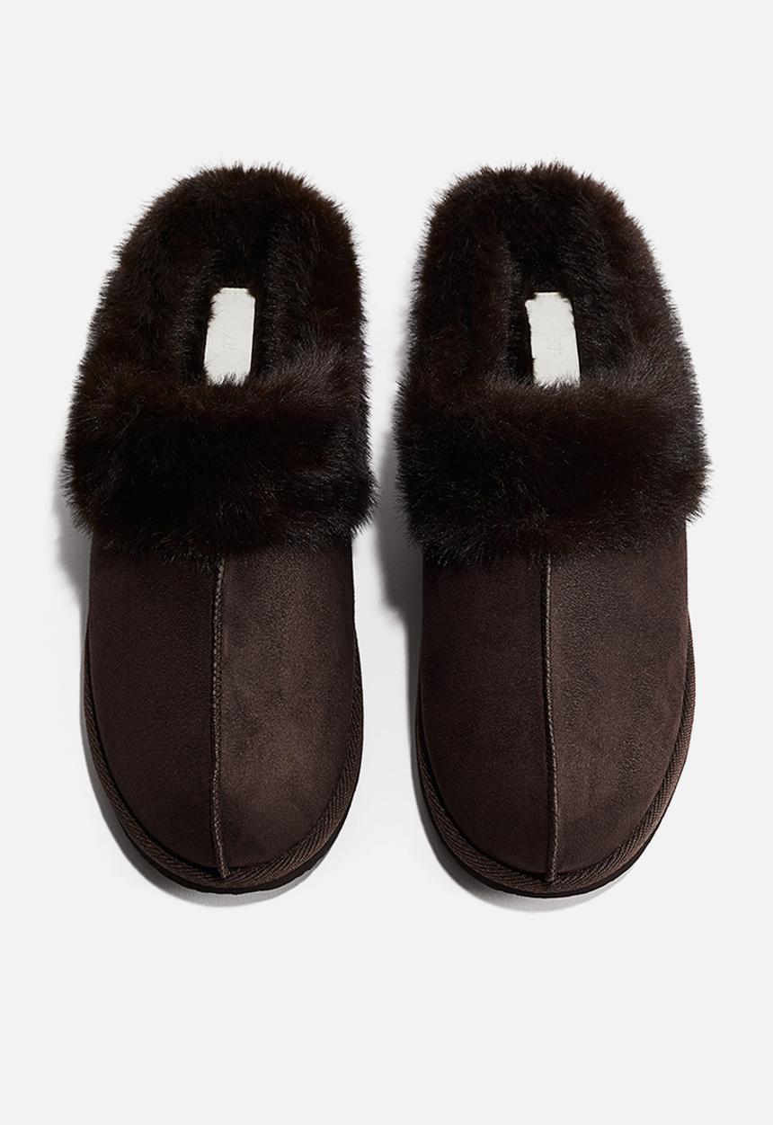 H&M - Warm-lined slippers - dark brown