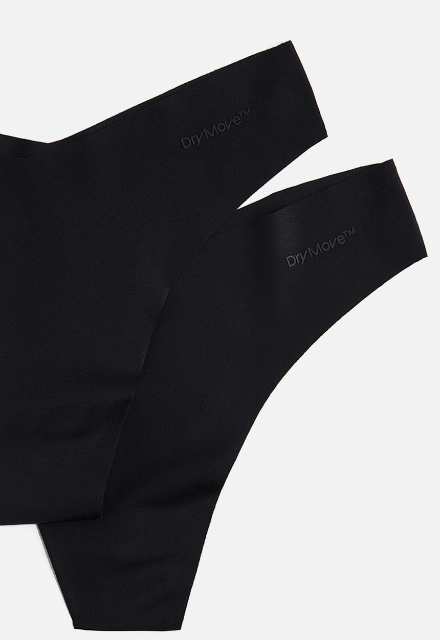 H&M - 3-Pack sports thong briefs with drymove™ - black