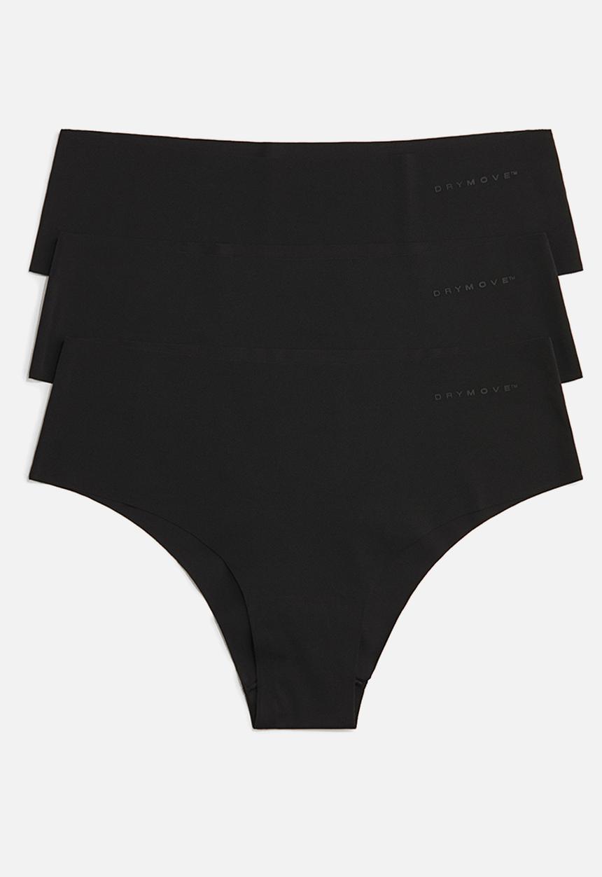 H&M - 3-Pack sports hipster briefs with drymove™ - black