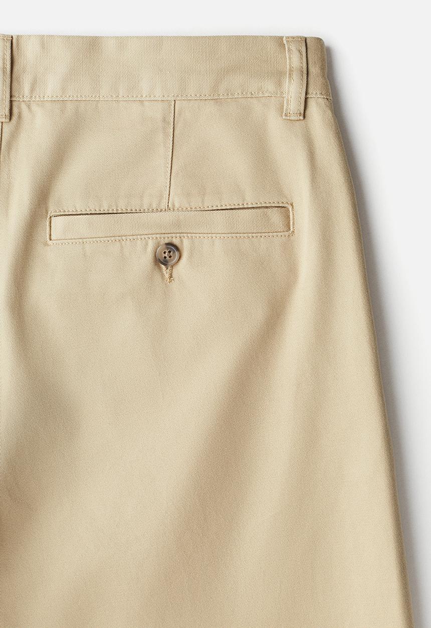 H&M - Relaxed fit cotton chinos - beige