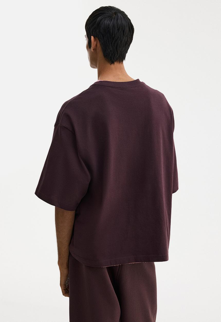H&M - Oversized fit T-shirt - plum