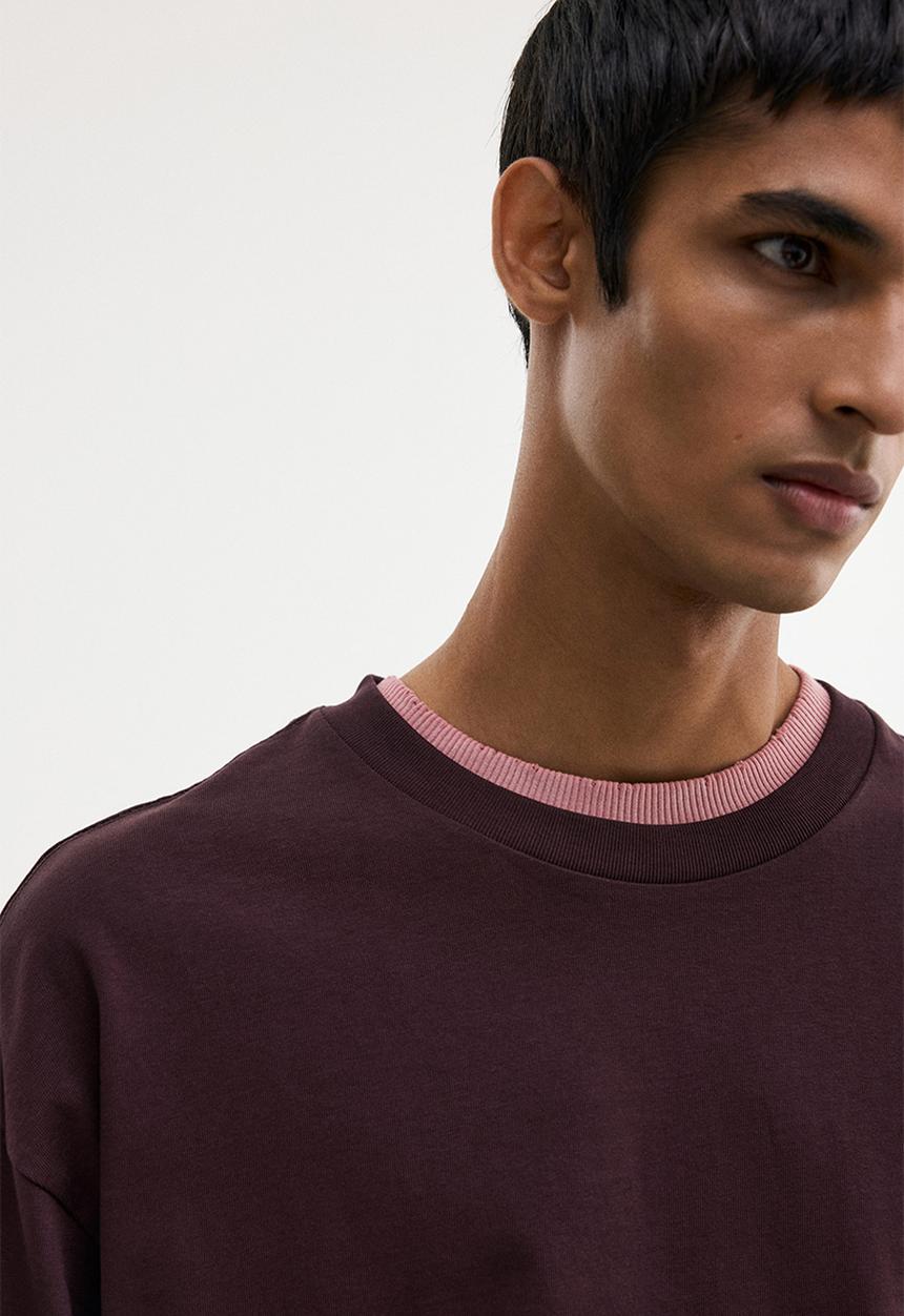 H&M - Oversized fit T-shirt - plum