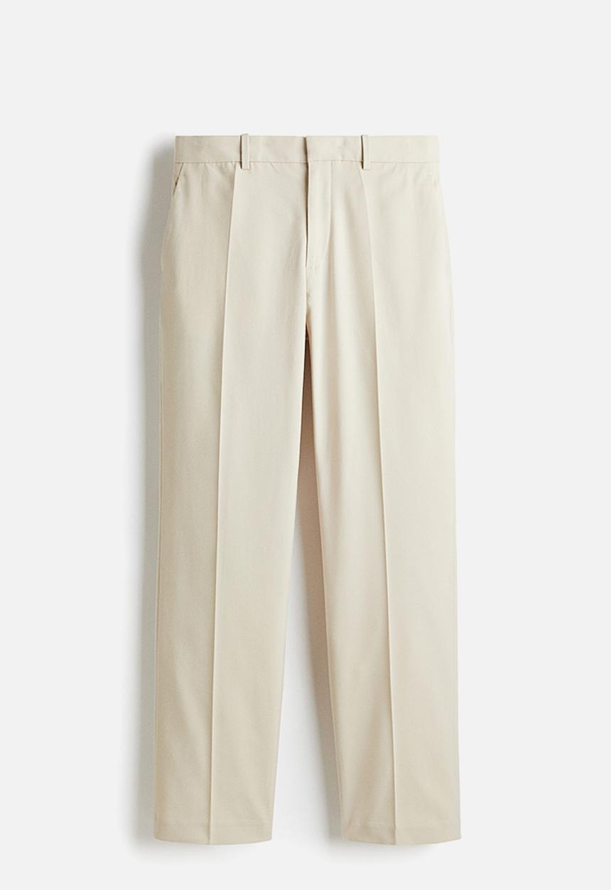 H&M - Regular fit tailored trousers - beige