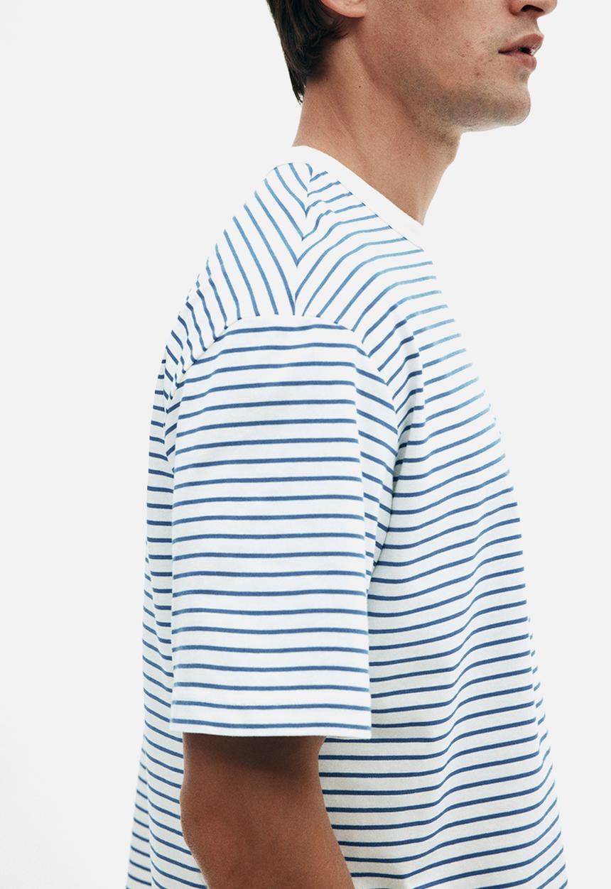 H&M - Loose fit t-shirt - blue striped