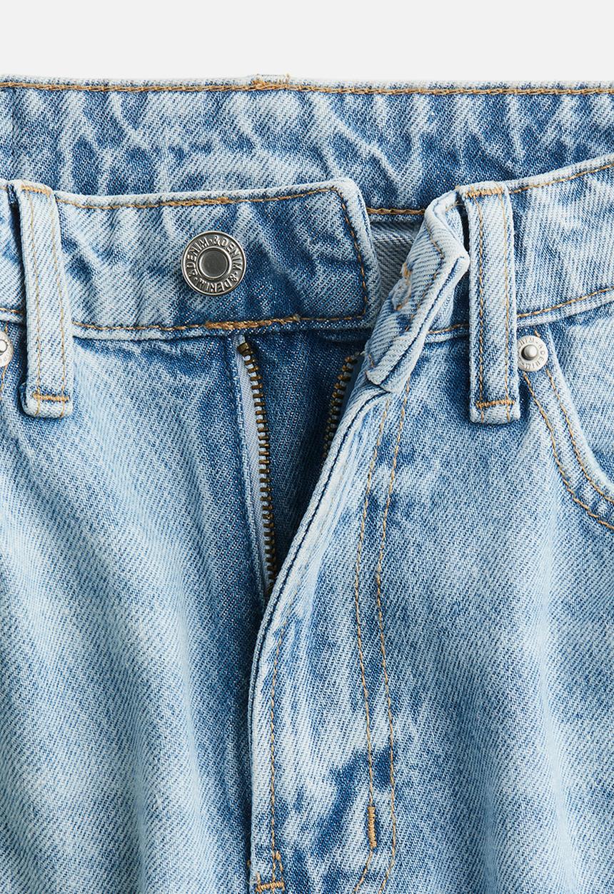 H&M - Wide high jeans - light denim blue