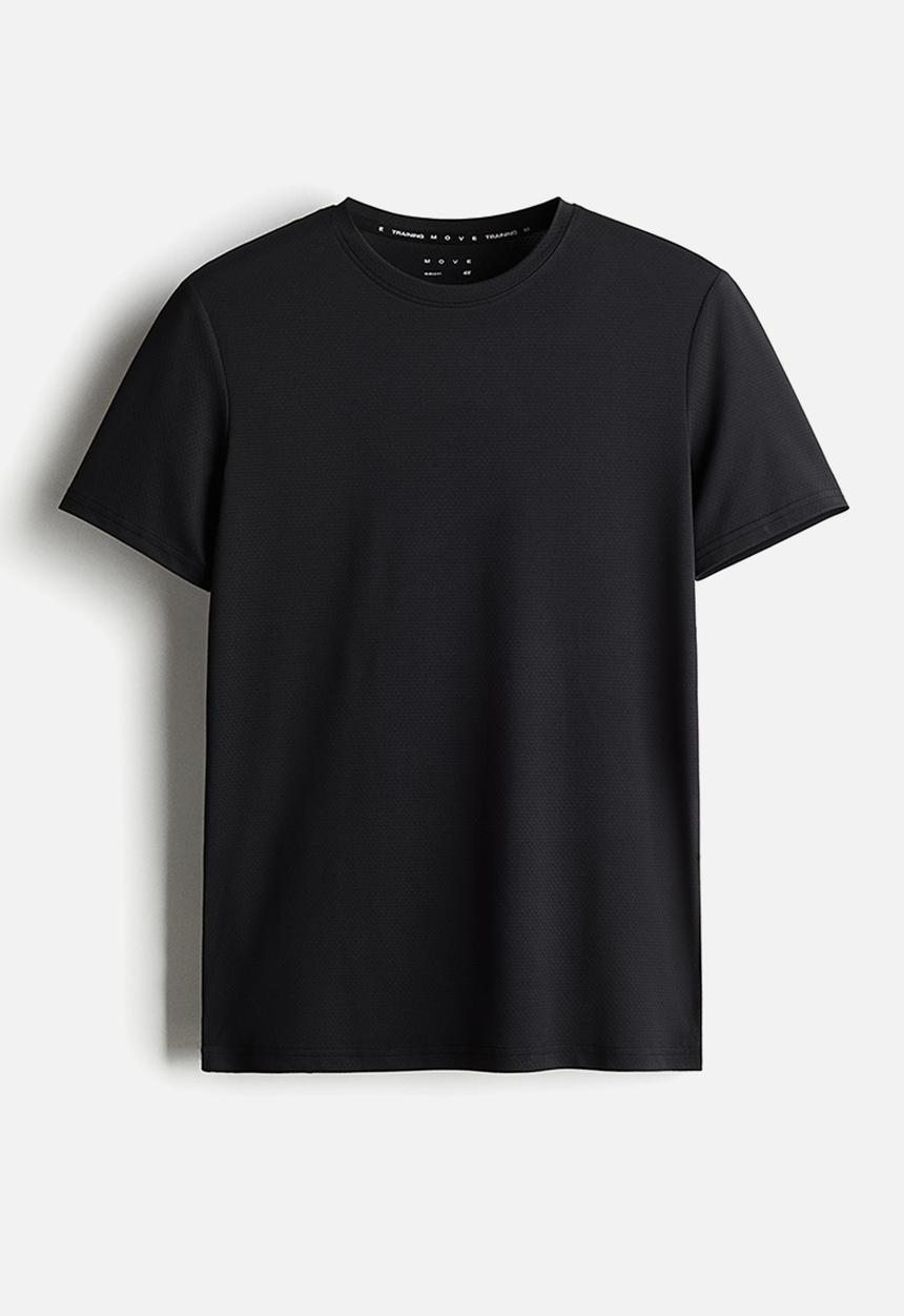 H&M - Muscle fit sports top with drymove™ - black