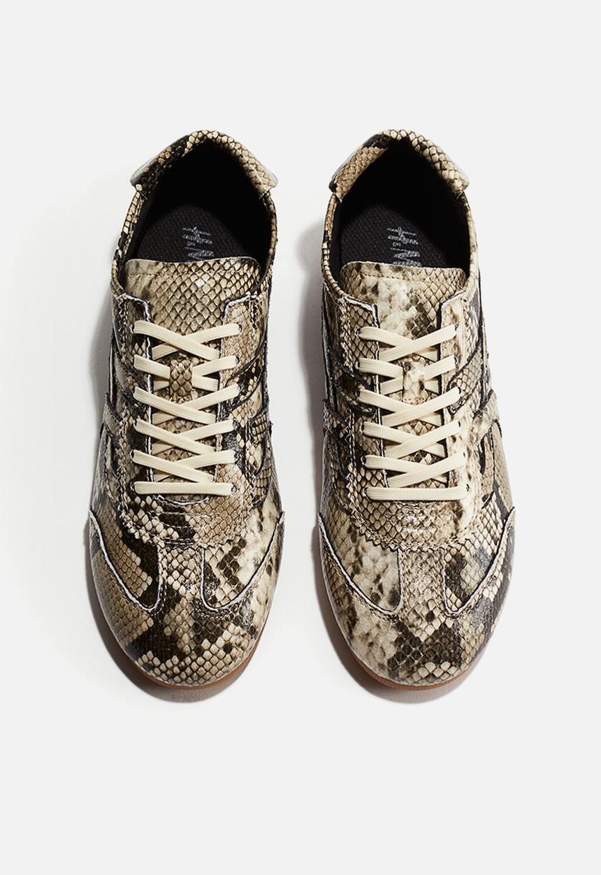 H&M - Trainers - beige snakeskin pattern