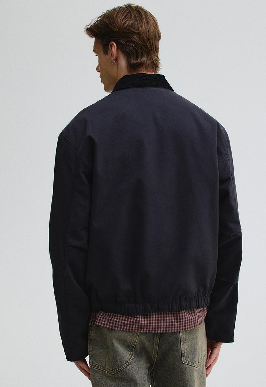H&M - Cotton blouson jacket - black