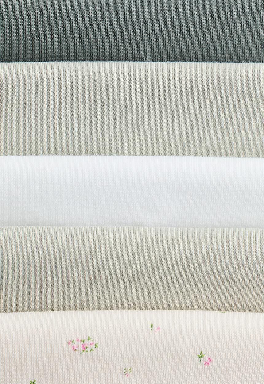 H&M - 5-Pack cotton hipster briefs - cream/floral