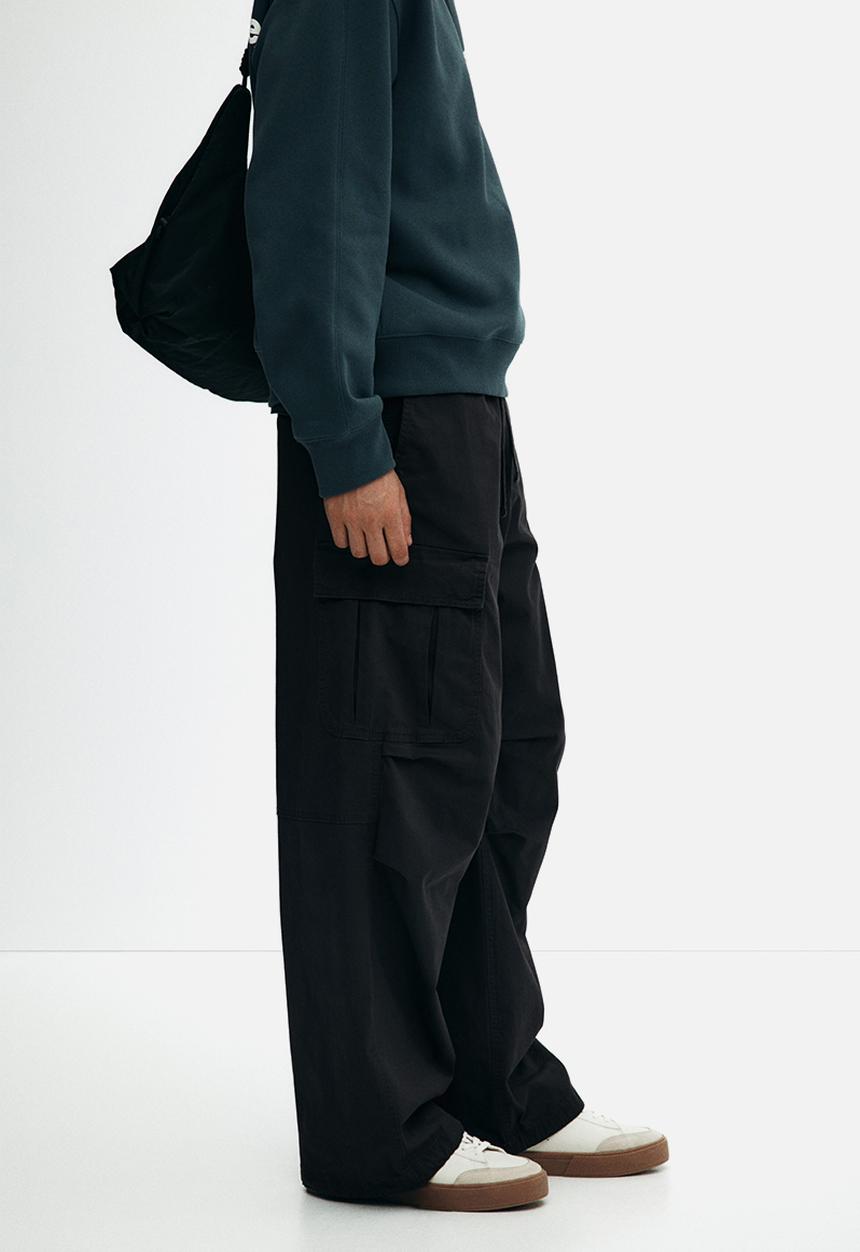 H&M - Loose fit cargo trousers - dark grey