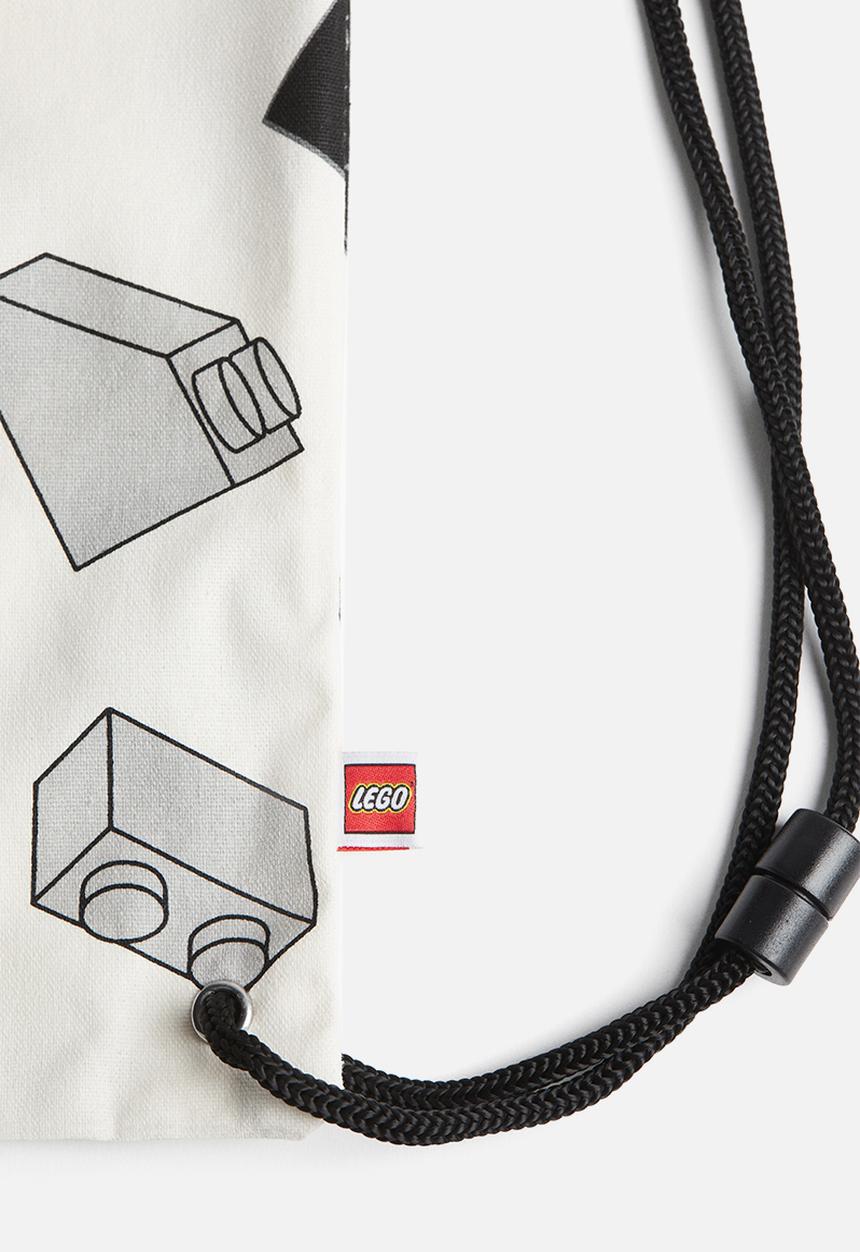 H&M - Patterned gym bag - white/lego