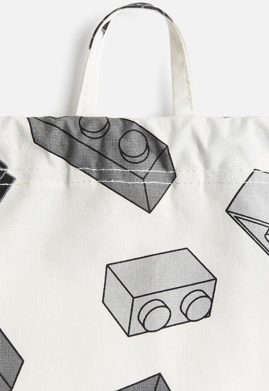 H&M - Patterned gym bag - white/lego