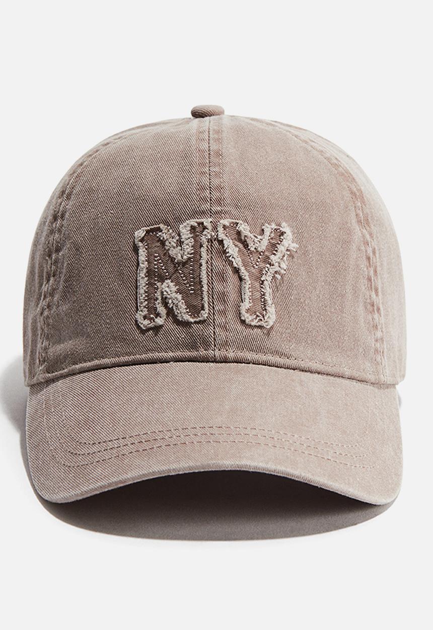H&M - Appliquéd cotton cap - dusty pink/ny