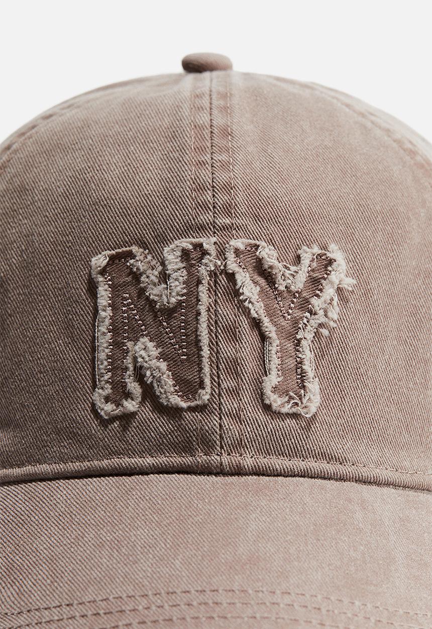 H&M - Appliquéd cotton cap - dusty pink/ny