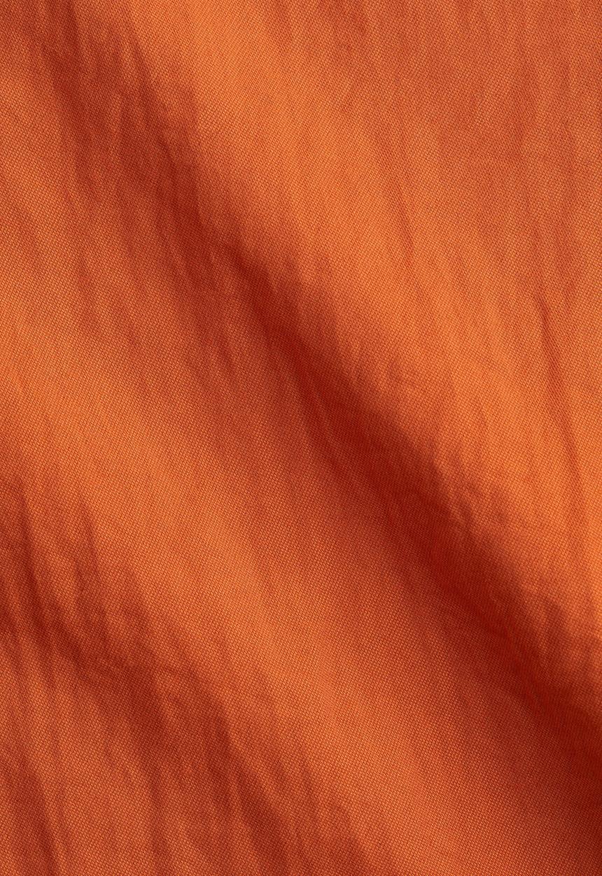 H&M - Square-neck twill dress - orange