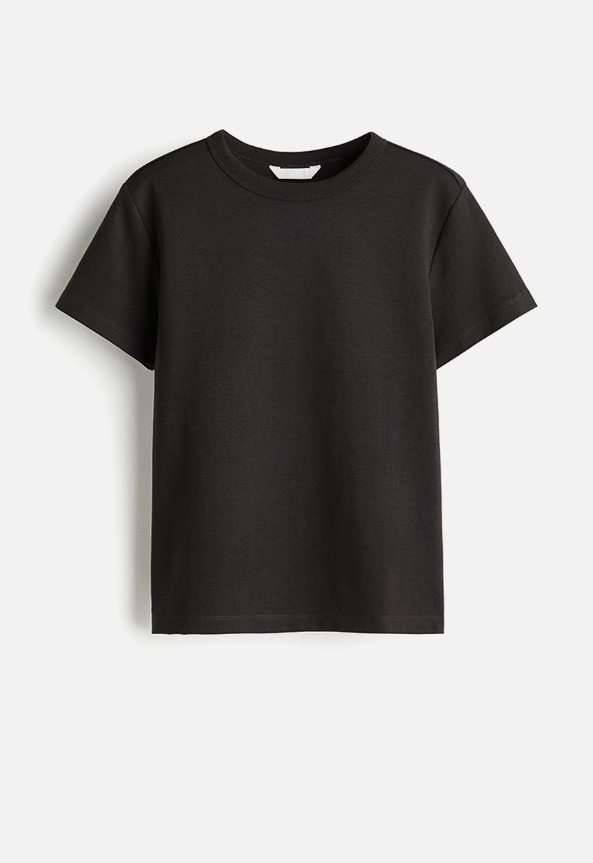 H&M - Cotton T-shirt - black