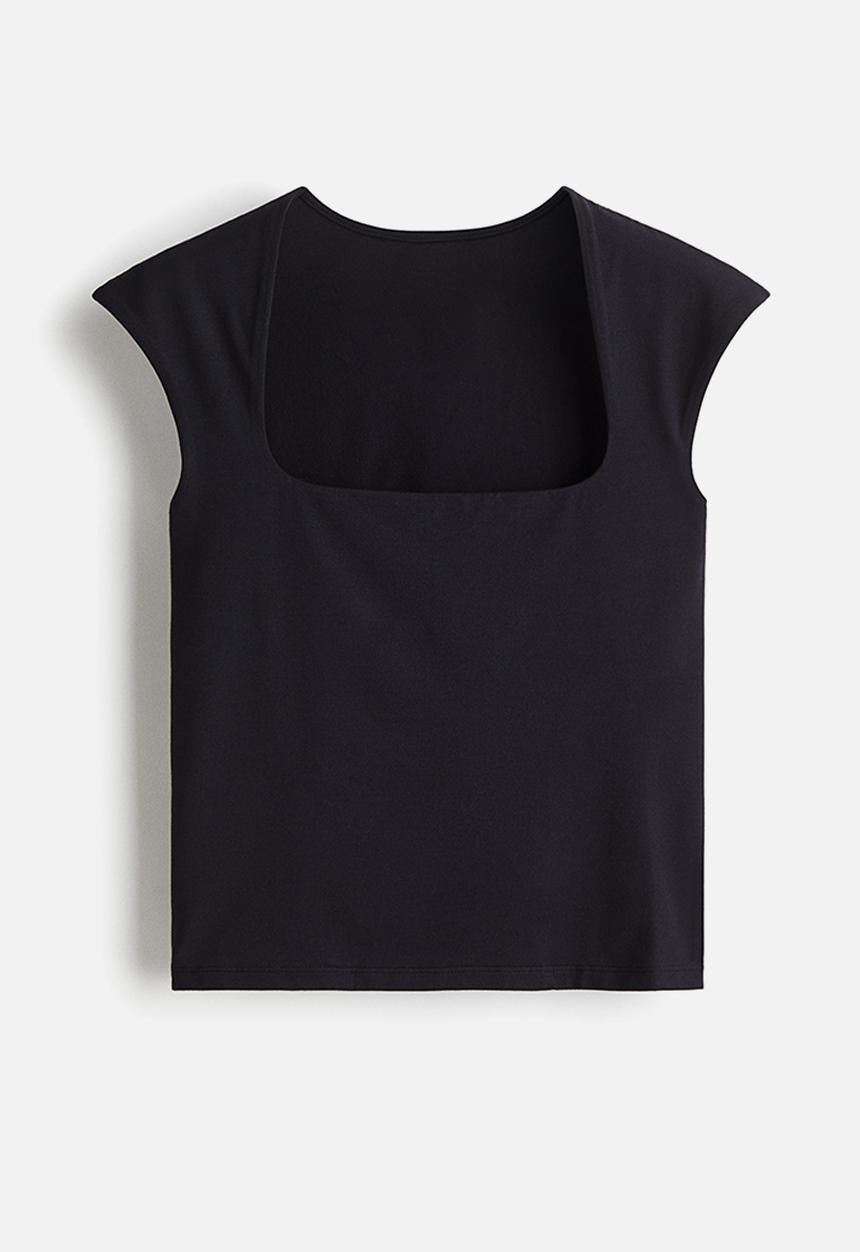 Soft jersey top - black - 1292706001