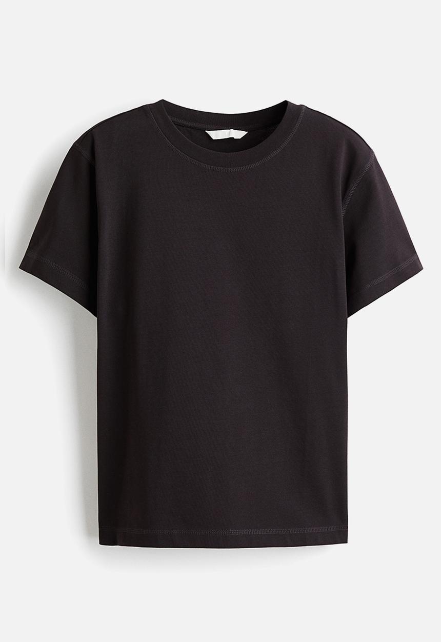 H&M - Oversized cotton t-shirt - dark brown