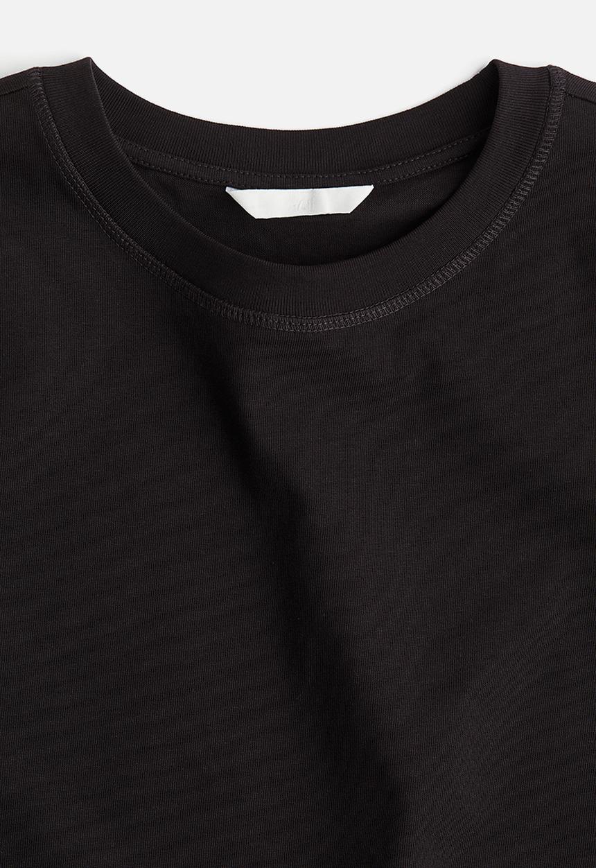 H&M - Oversized cotton t-shirt - dark brown