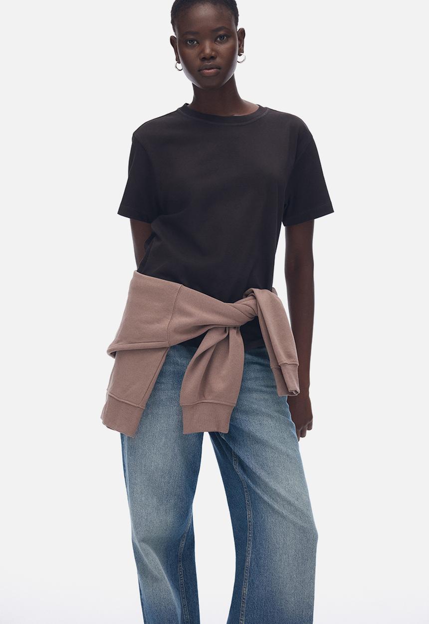 H&M - Oversized cotton t-shirt - dark brown