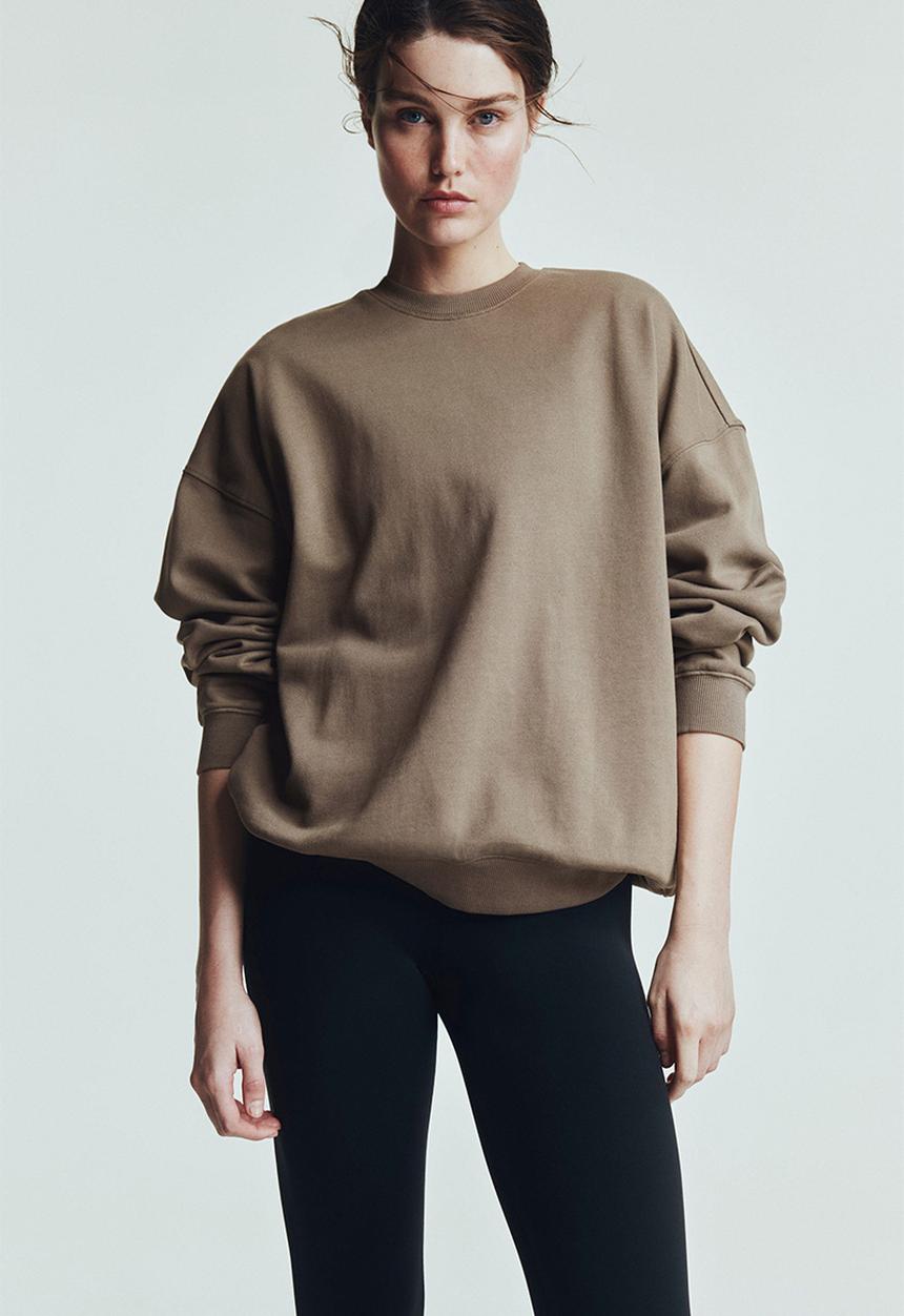H&M - Sports sweatshirt - dark beige
