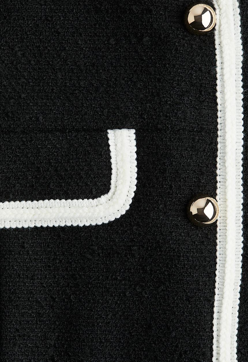 H&M - Bouclé waistcoat - black