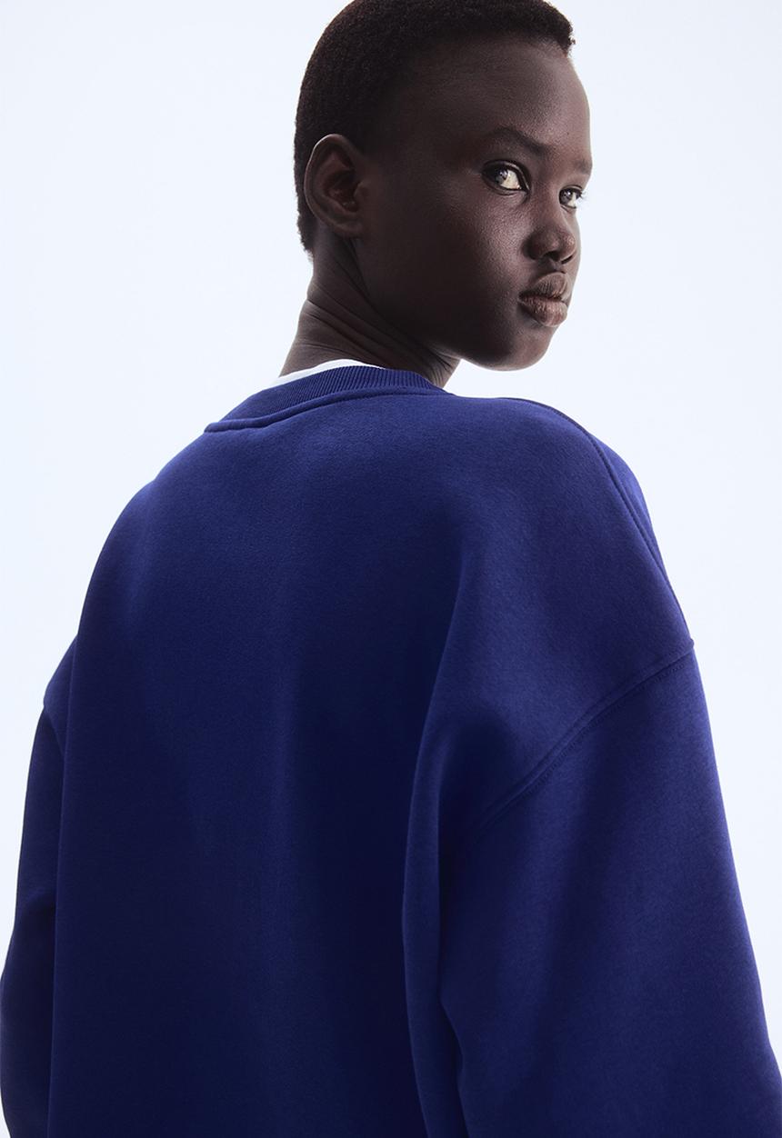 H&M - Text-motif sweatshirt - blue/milano