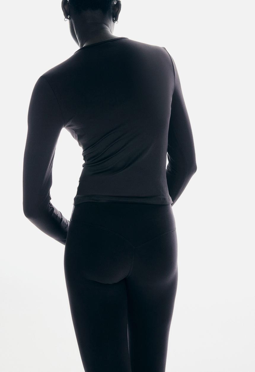 H&M - Soft jersey top - black
