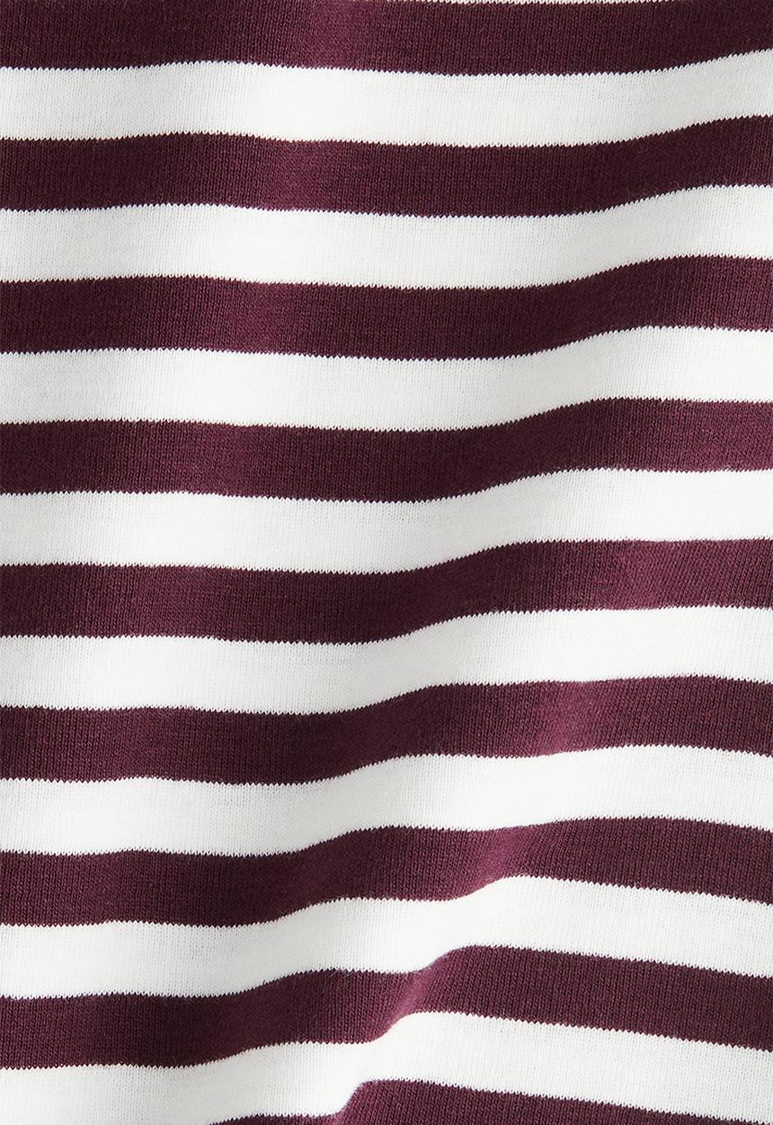H&M - Cotton T-shirt - burgundy/striped