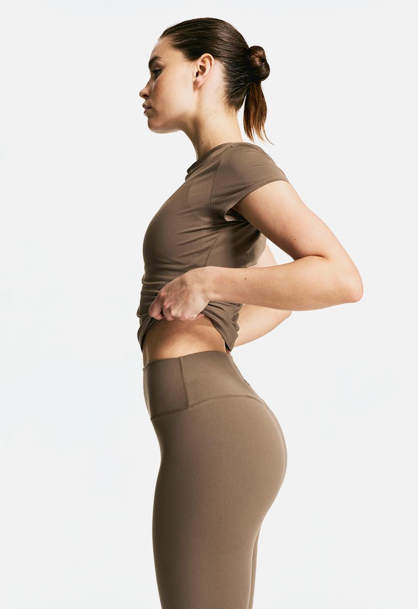 H&M - Sports leggings with softmove™ - dark beige