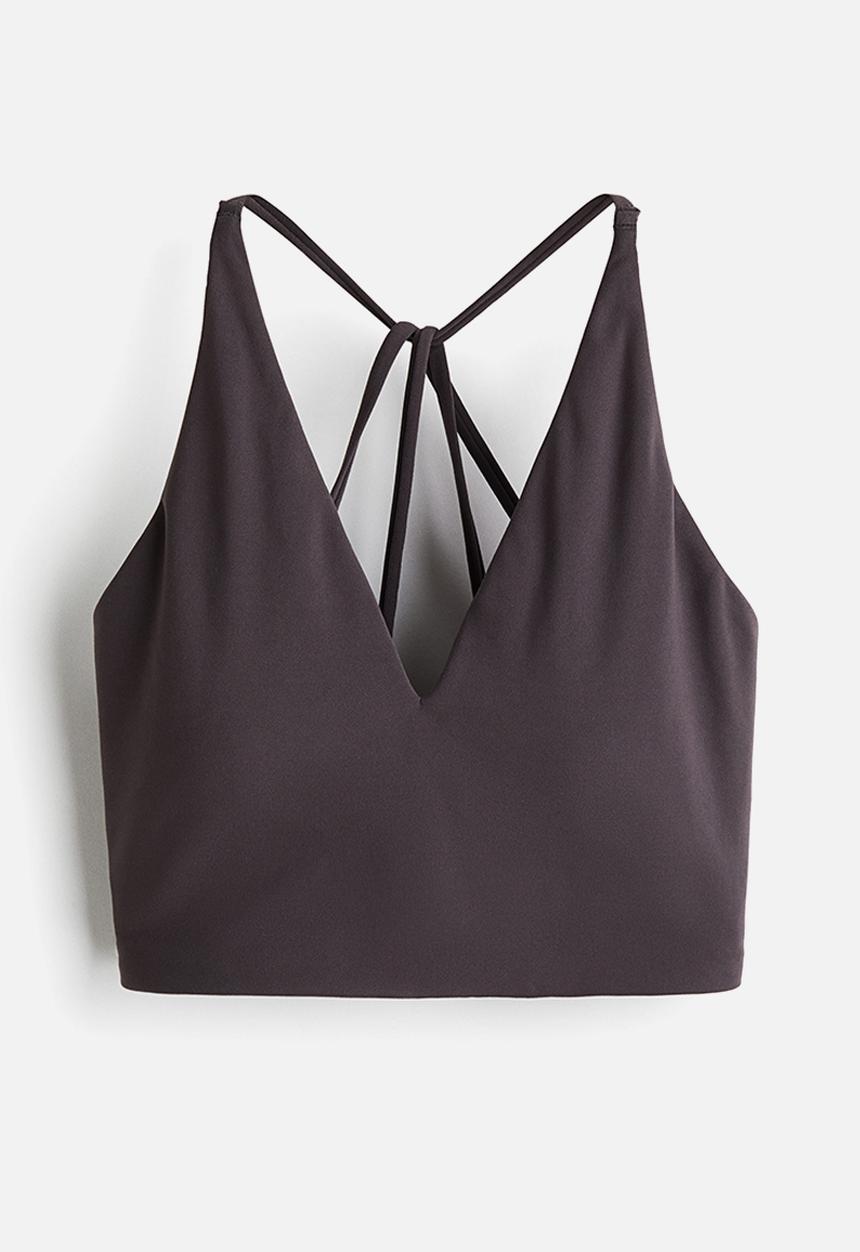 H&M - Light support sports bra with softmove™ - truffle grey