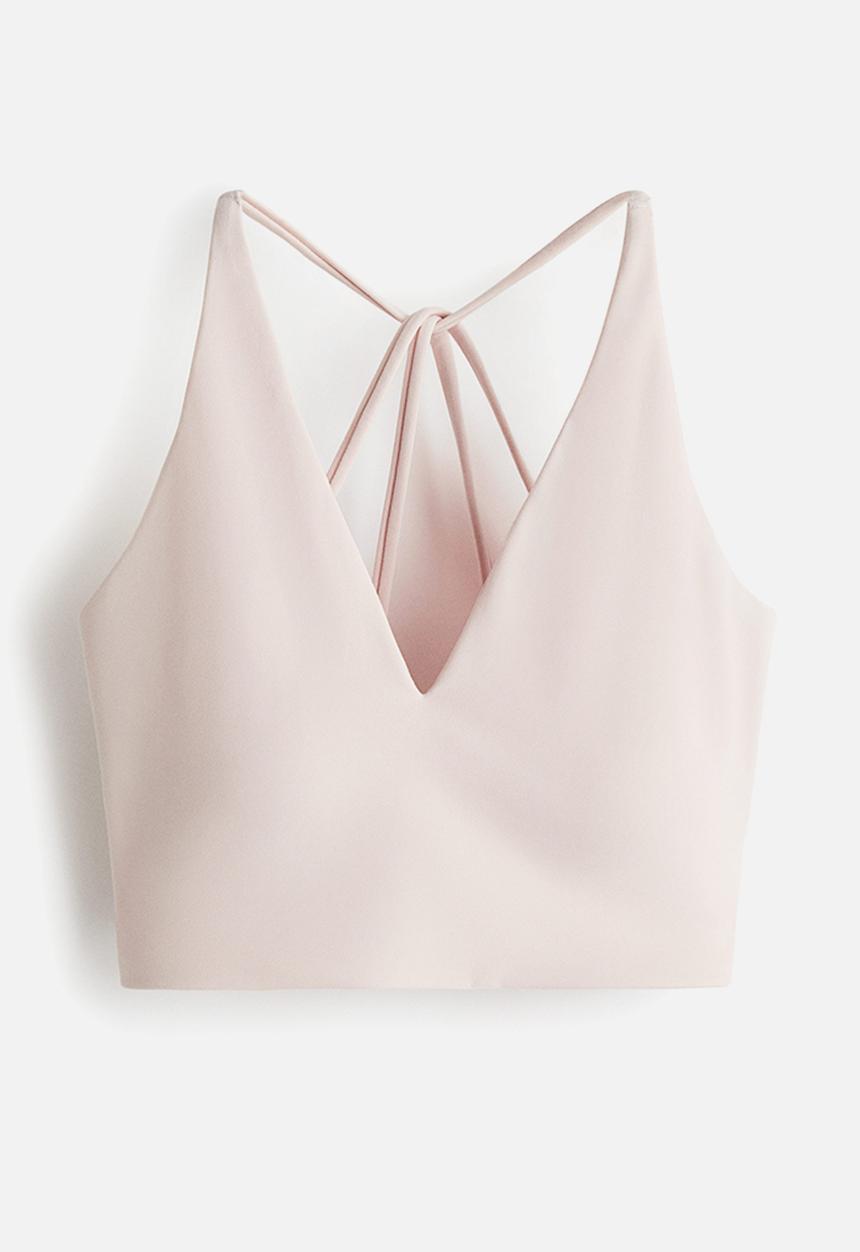 H&M - Light support sports bra with softmove™ - pink