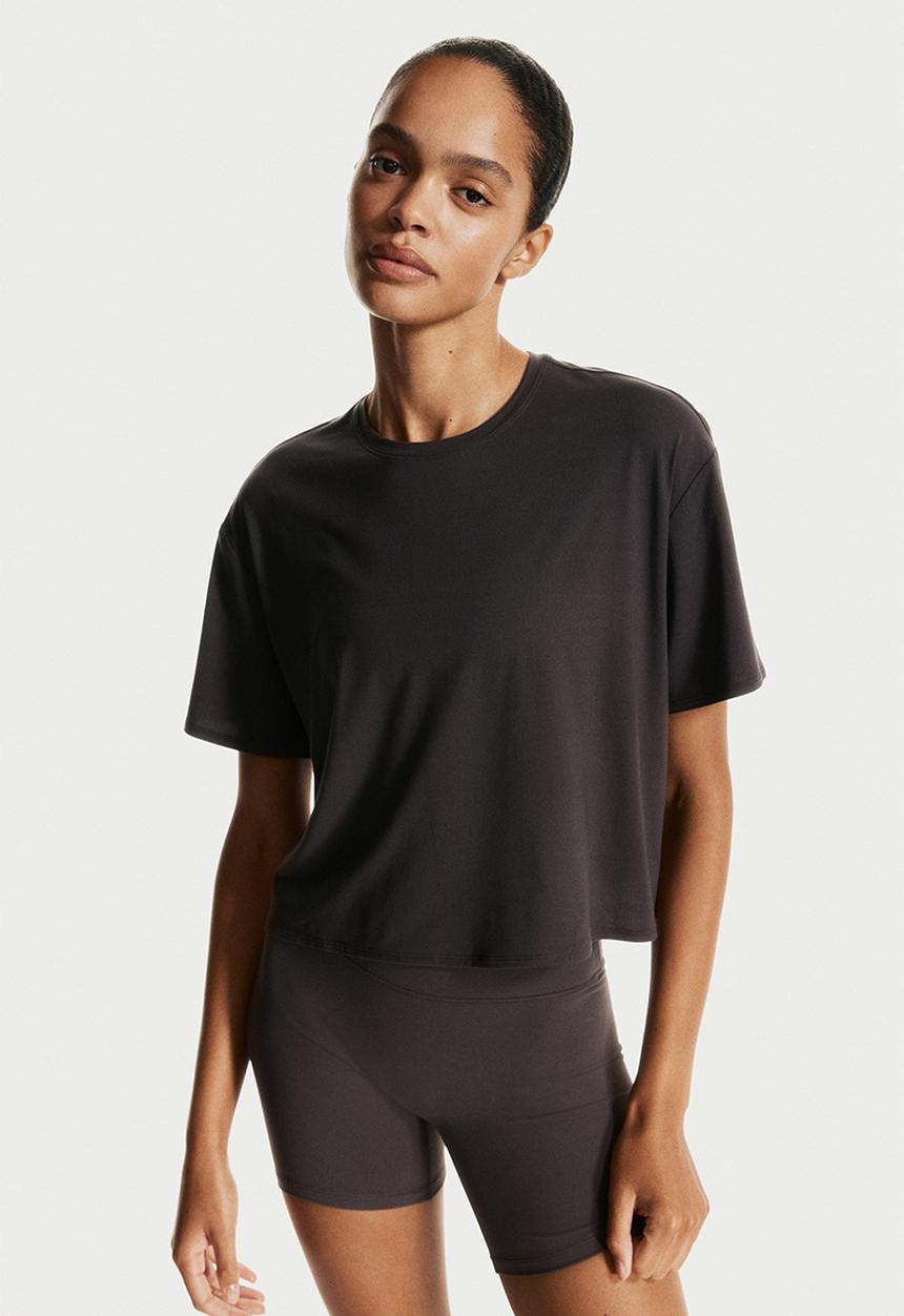 H&M - Boxy-style sports top with drymove™ - grey