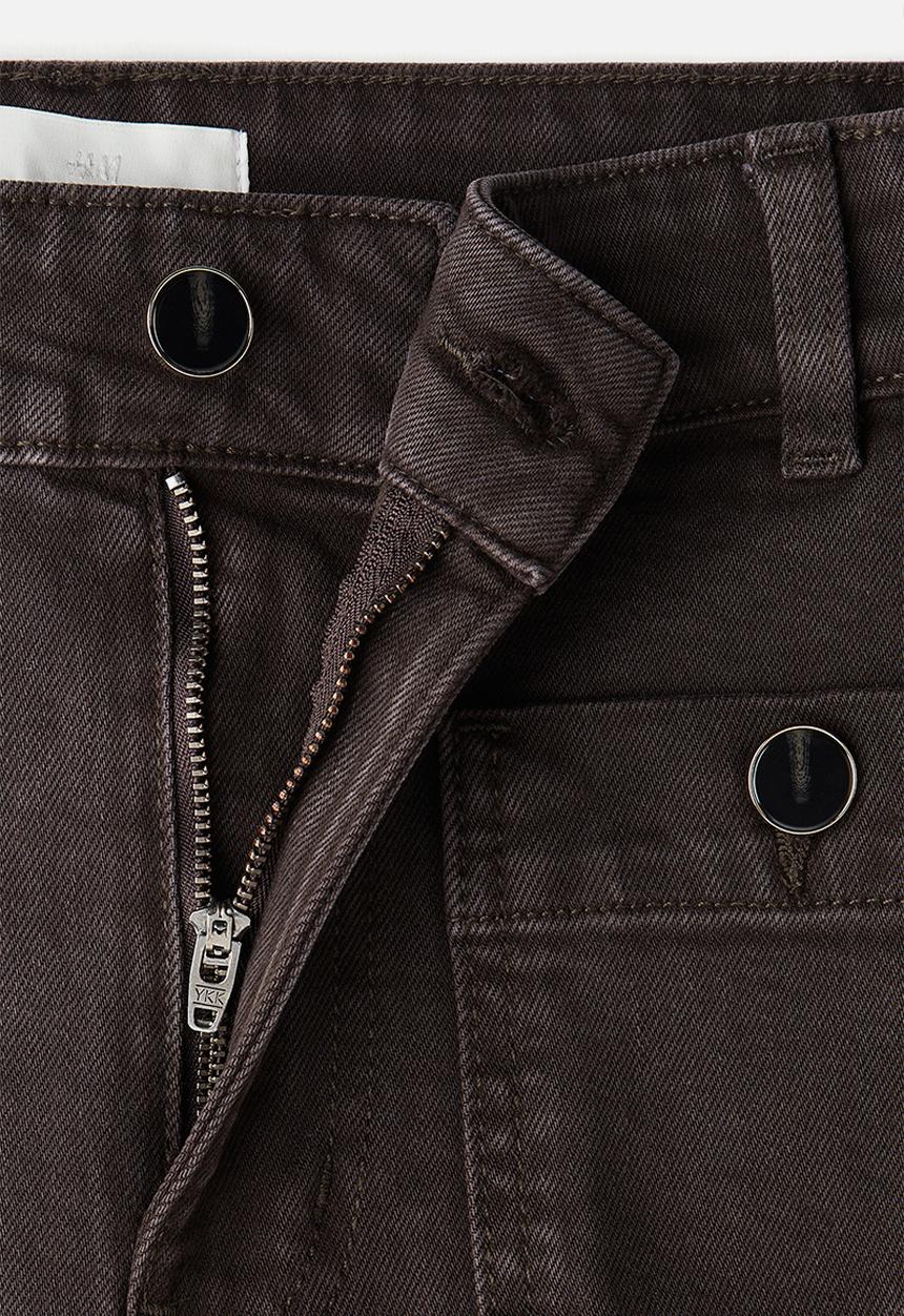 H&M - Wide high ankle jeans - brown