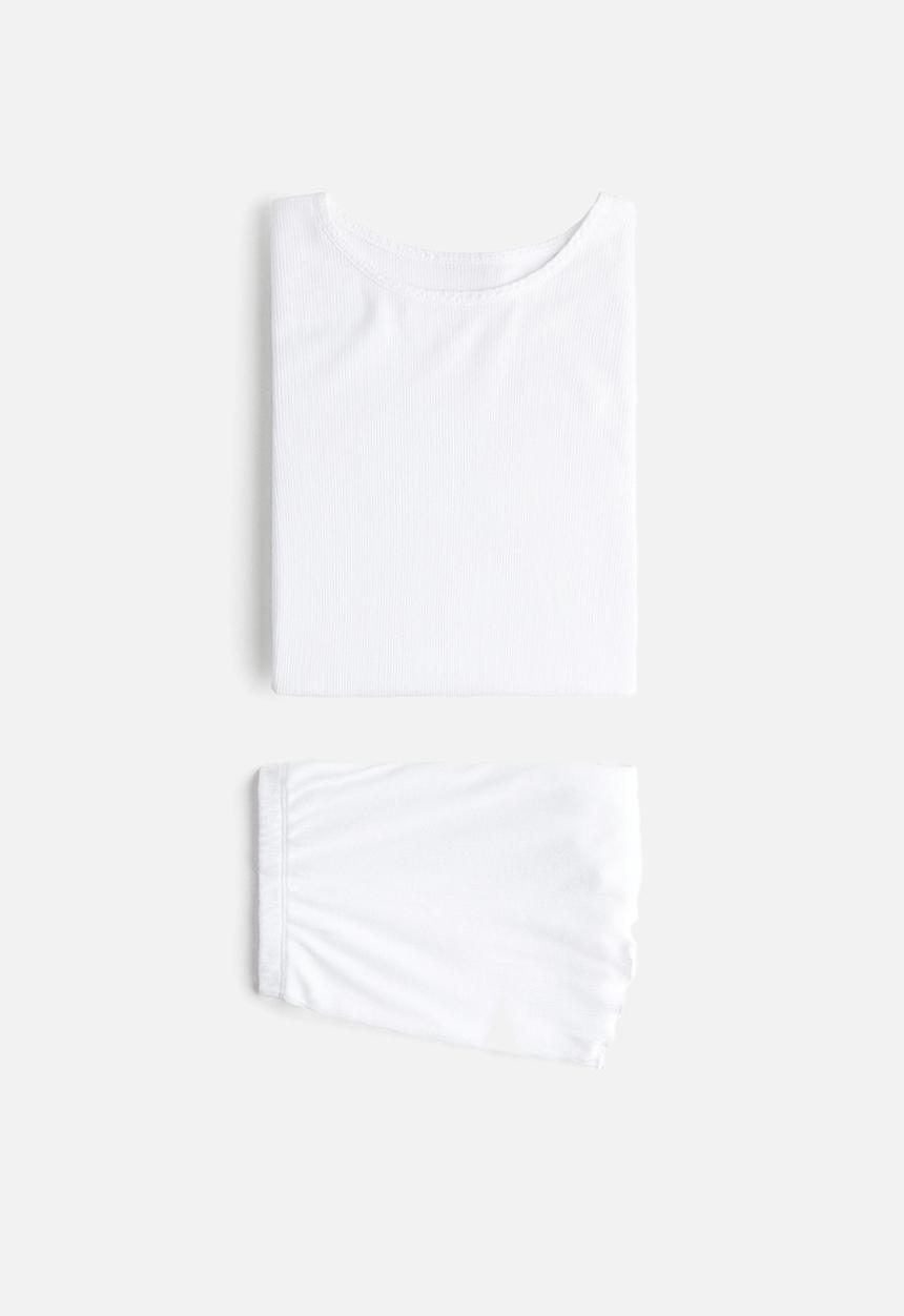 H&M - Pointelle pyjamas - white