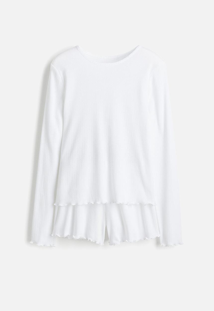 H&M - Pointelle pyjamas - white