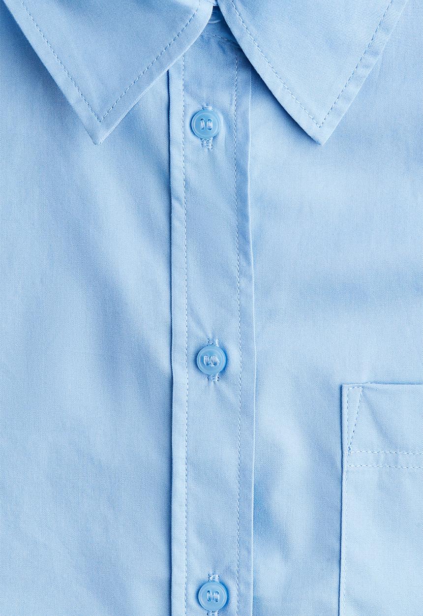 H&M - Oversized cotton shirt - blue