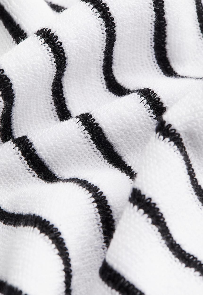 H&M - Striped hand towel - white,multi