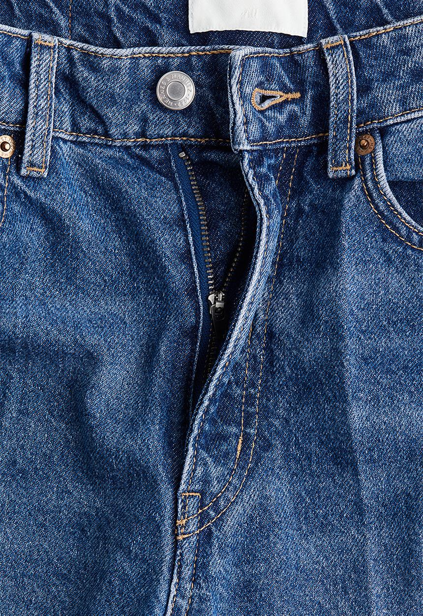 H&M - Wide high ankle jeans - denim blue