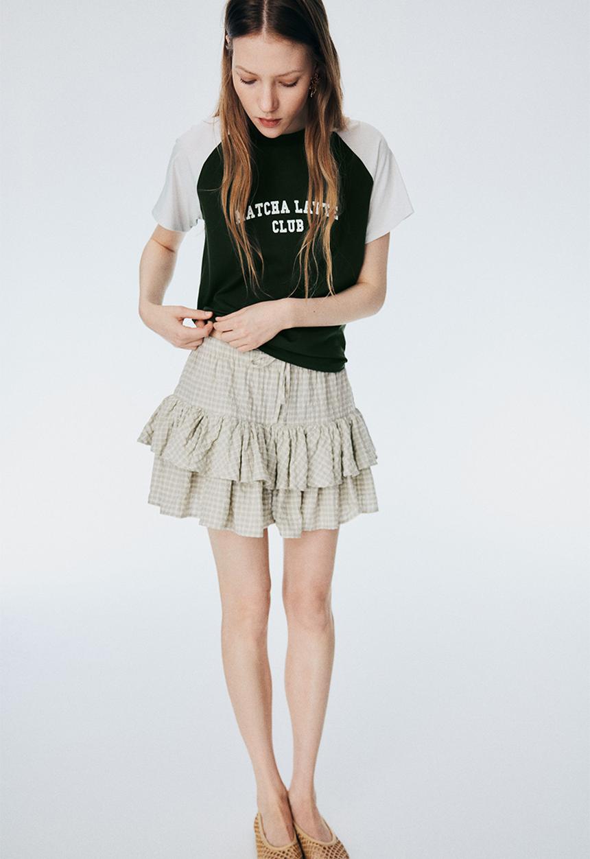 H&M - T-shirt - dark green matcha latte