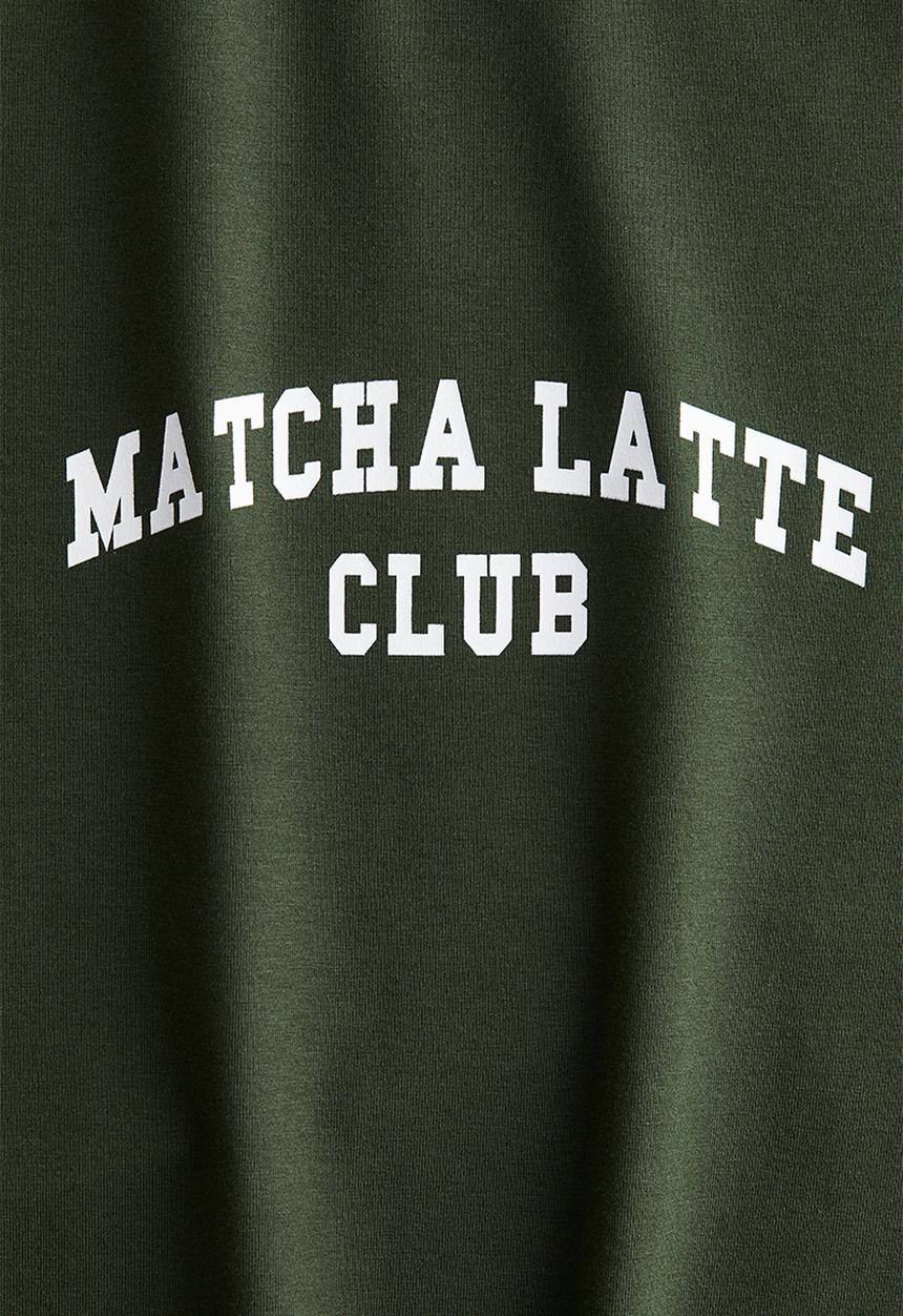 H&M - T-shirt - dark green matcha latte