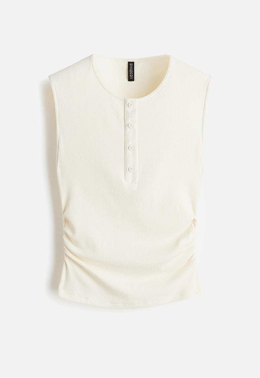 H&M - Draped vest top - cream
