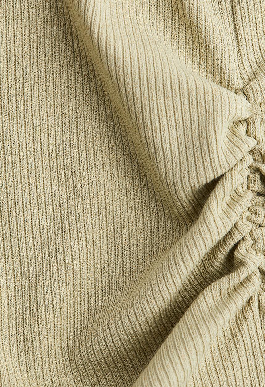 H&M - Draped vest top - light khaki green