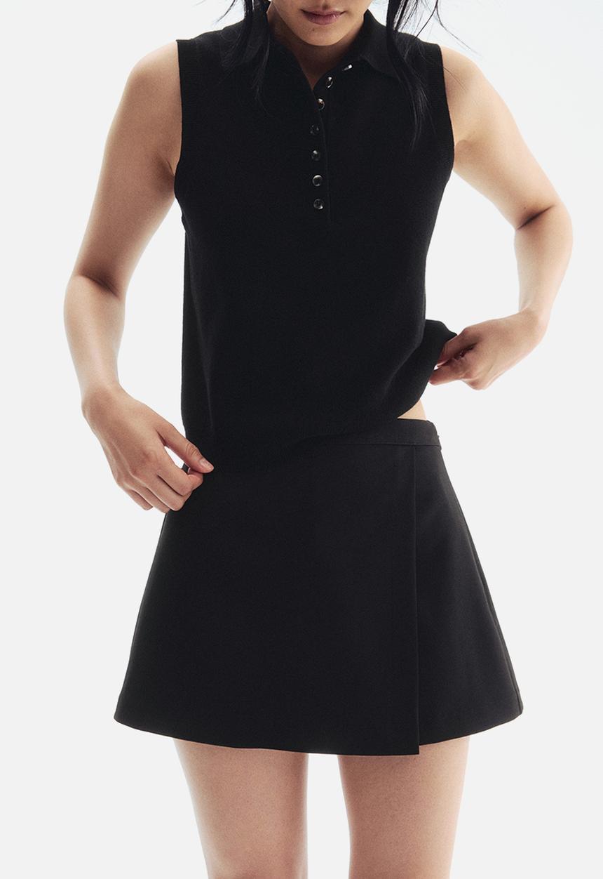 H&M - Wrap skort - black